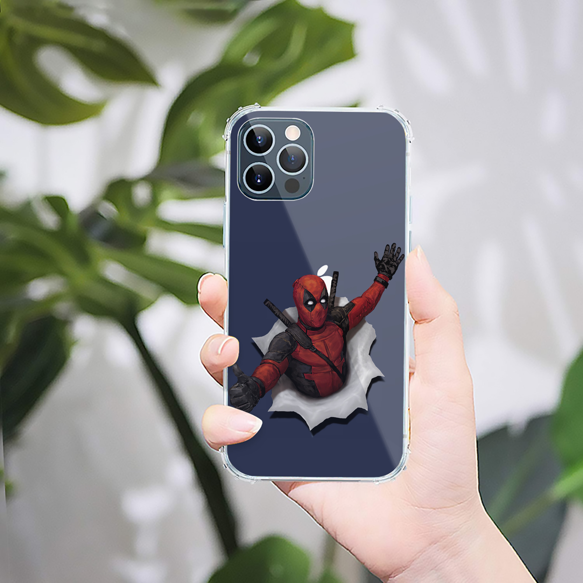 （画像用） Deadpool デッドプール 【iPhone 12シリーズ対応】透明スマホケース（クリアソフトケース）